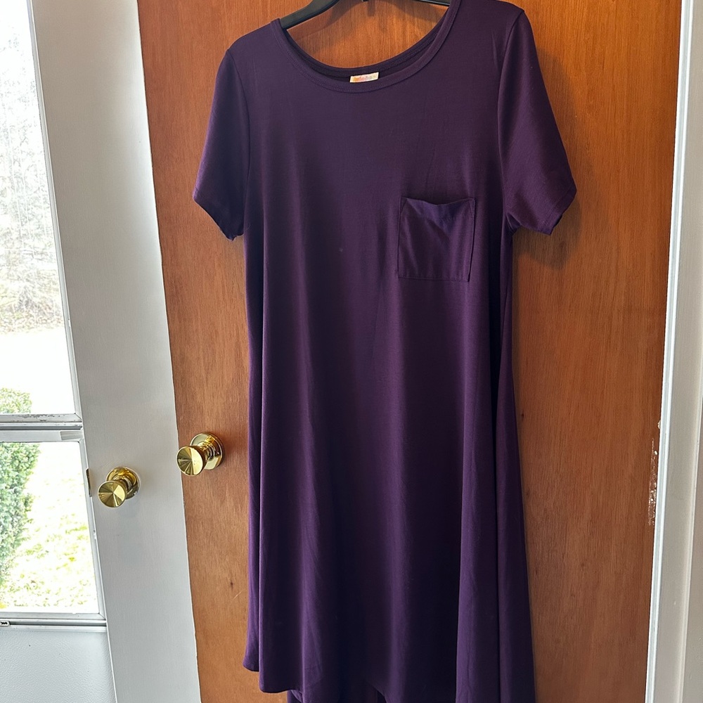 Lularoe Carly-solid purple